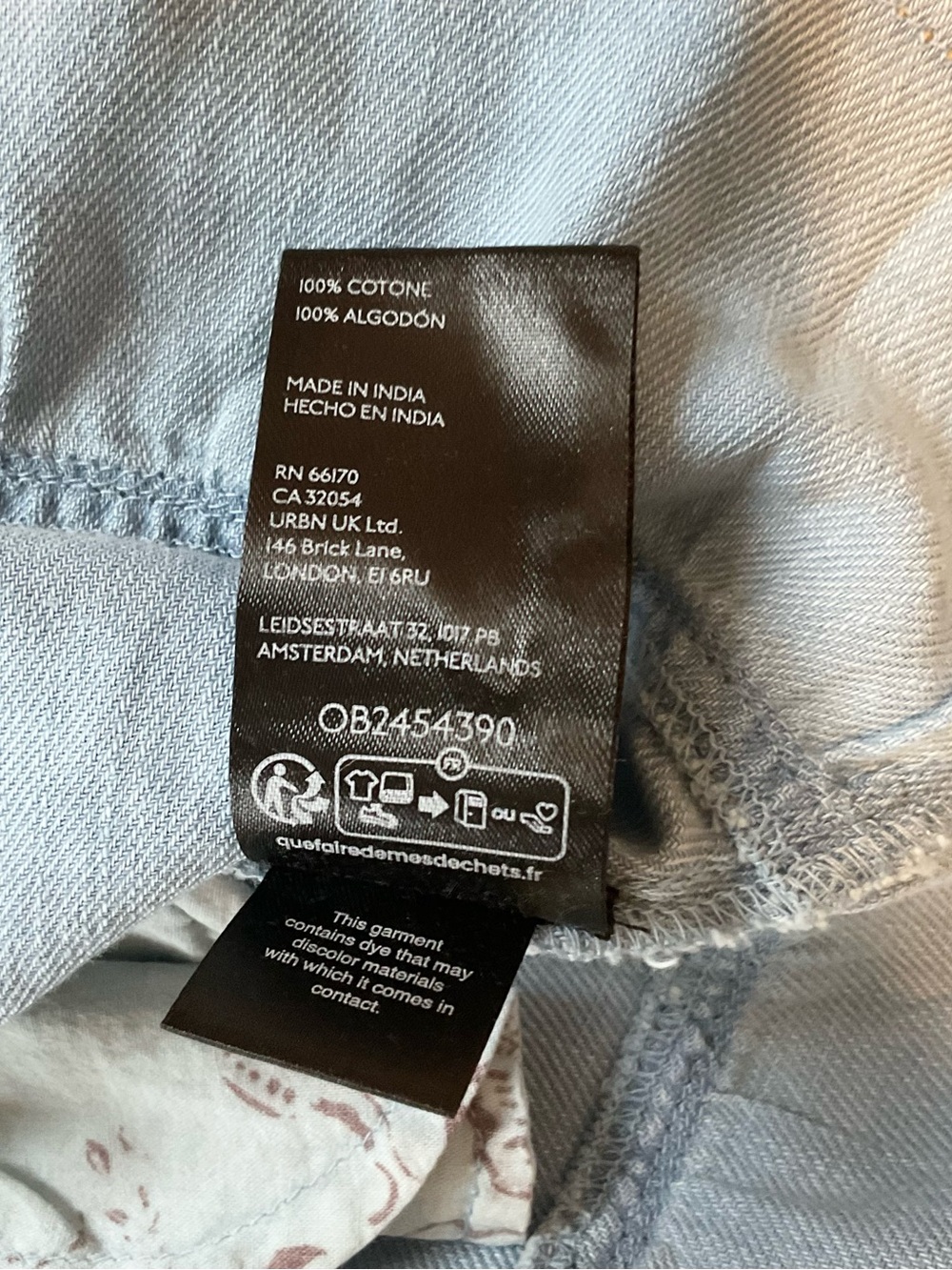 Anthropologie Pilcro Reese Smocked Light Blue Tiered Mini Skirt Size Medium NWT - Picture 14 of 15